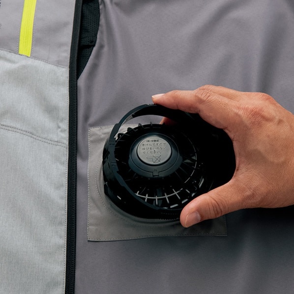 ベスト(空調服TM)(男女兼用)杢ネイビー(アイトス/50197) 杢ネイビー6L