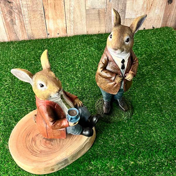 うさぎオブジェ 座りポーズ