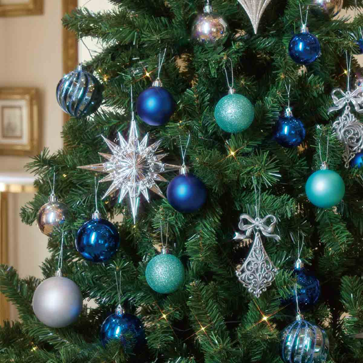 クリスマスツリーセット アイスブルー［ストエキオリジナル］ 高さ150cm