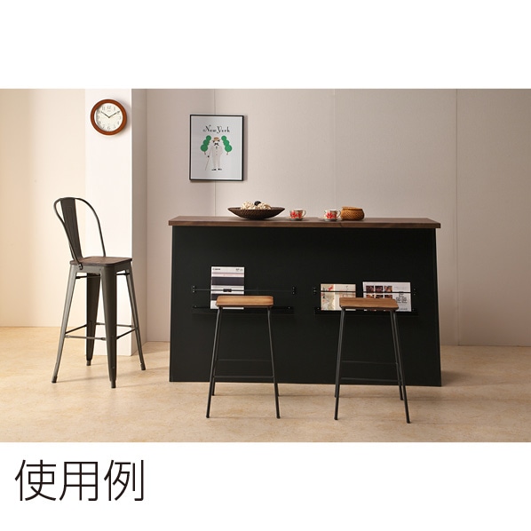 バルブ バーカウンター ブラック バルブ バーカウンター ブラック 幅95cm