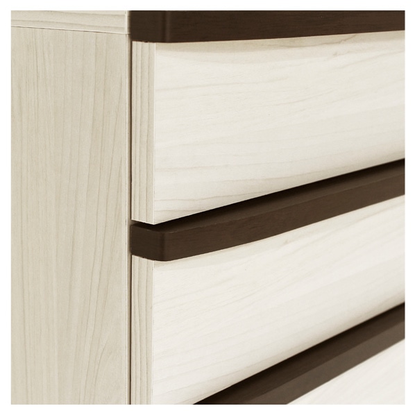 白井産業 セパルテック 木製デスク下ワゴン ナチュラル