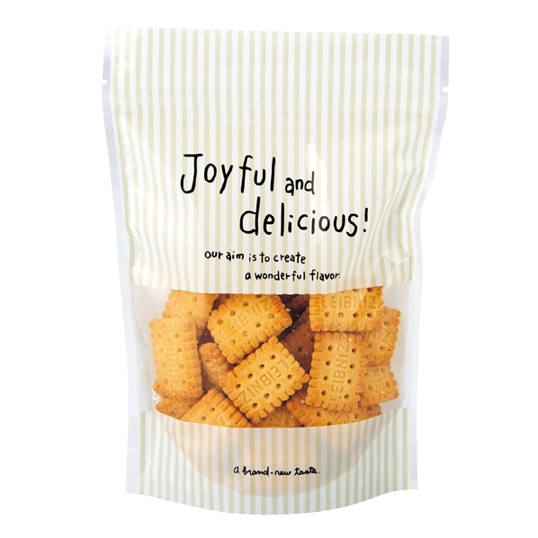 ジップ付きスタンドバッグ ピンク 大