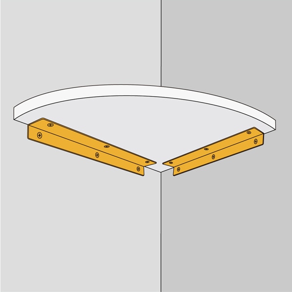 ライン棚受 シルバー 2 本 ライン棚受 シルバー 280mm