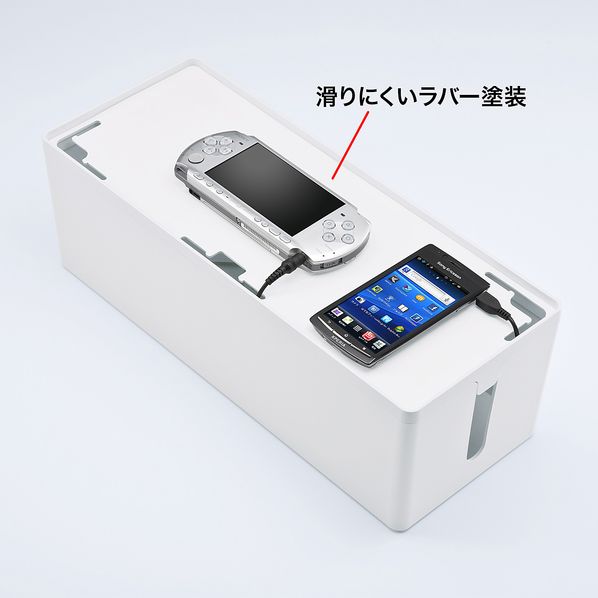 ケーブル&タップ収納ボックスLサイズ CB-BOXP3WN2