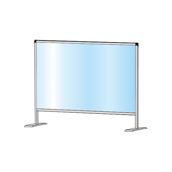 透明パーテーションスタンド 1台 窓部 幅60*高さ45cm