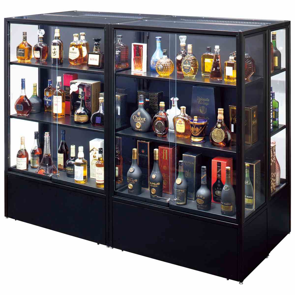 4台 使用例 ※中間棚、幕板は別売