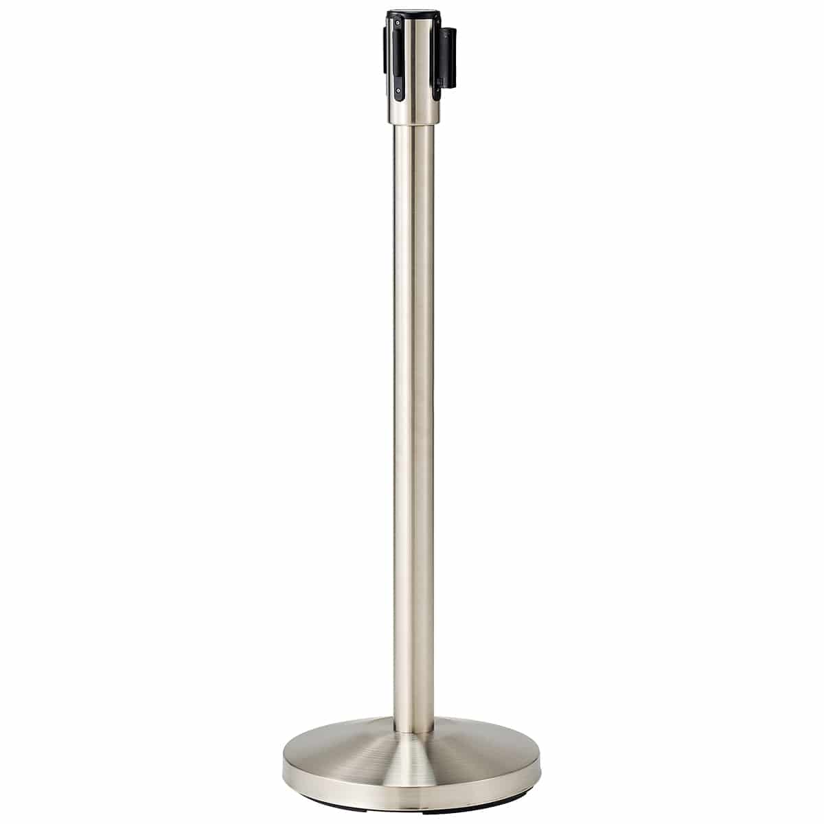 2台 ベルトパーテーション ステンレスベース 底面樹脂タイプ〔ストエキオリジナル〕 ブルー