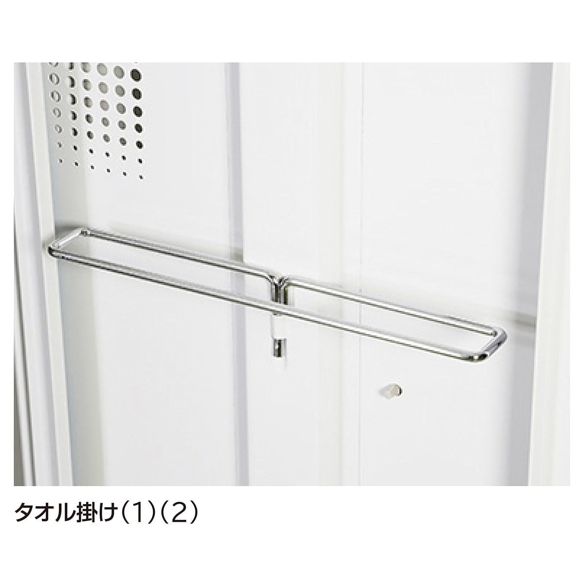 TLKシリンダー錠 更衣ロッカー ホワイト 1人用