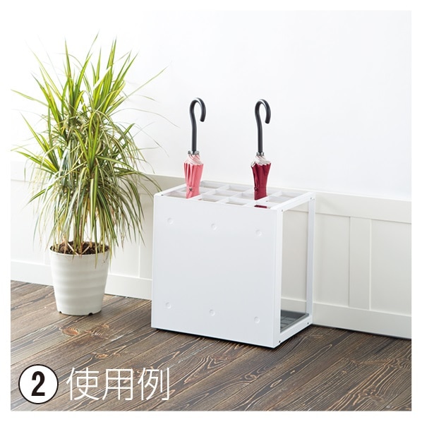 パネル傘立 36本立て パネル傘立 36本立て ブラック 1台