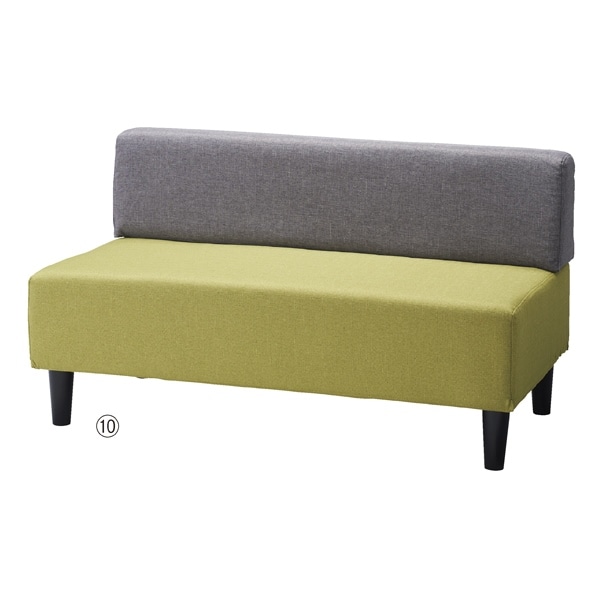 アーバン通商 ユニットベンチ 半円スツール グリーン