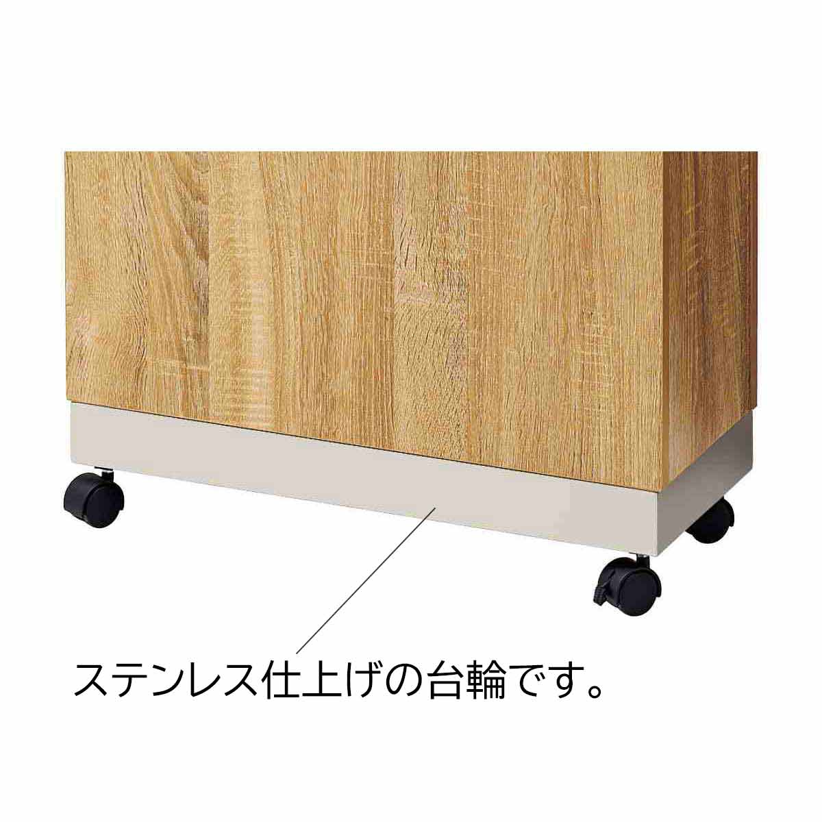 木製プランターボックス 可動棚付きラスティック柄〔ストエキオリジナル〕 幅90cm