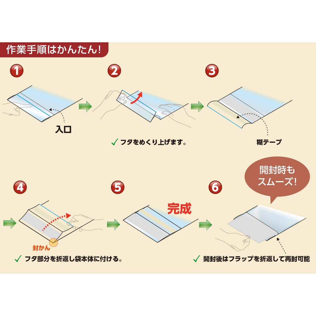 【100枚】スリムパック 剥離紙なし透明OPP袋 ［ストエキオリジナル］ 10.5×15.5cm[ハガキサイズ]