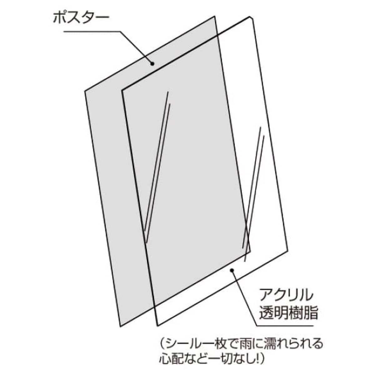 屋外対応LEDポスタースタンド(片面仕様) B2 シルバー