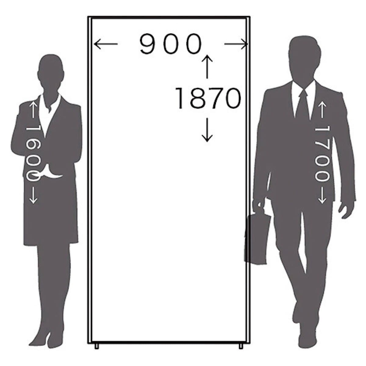 ライトパーテーション ホワイトウッド(安定脚別売) 幅90cm