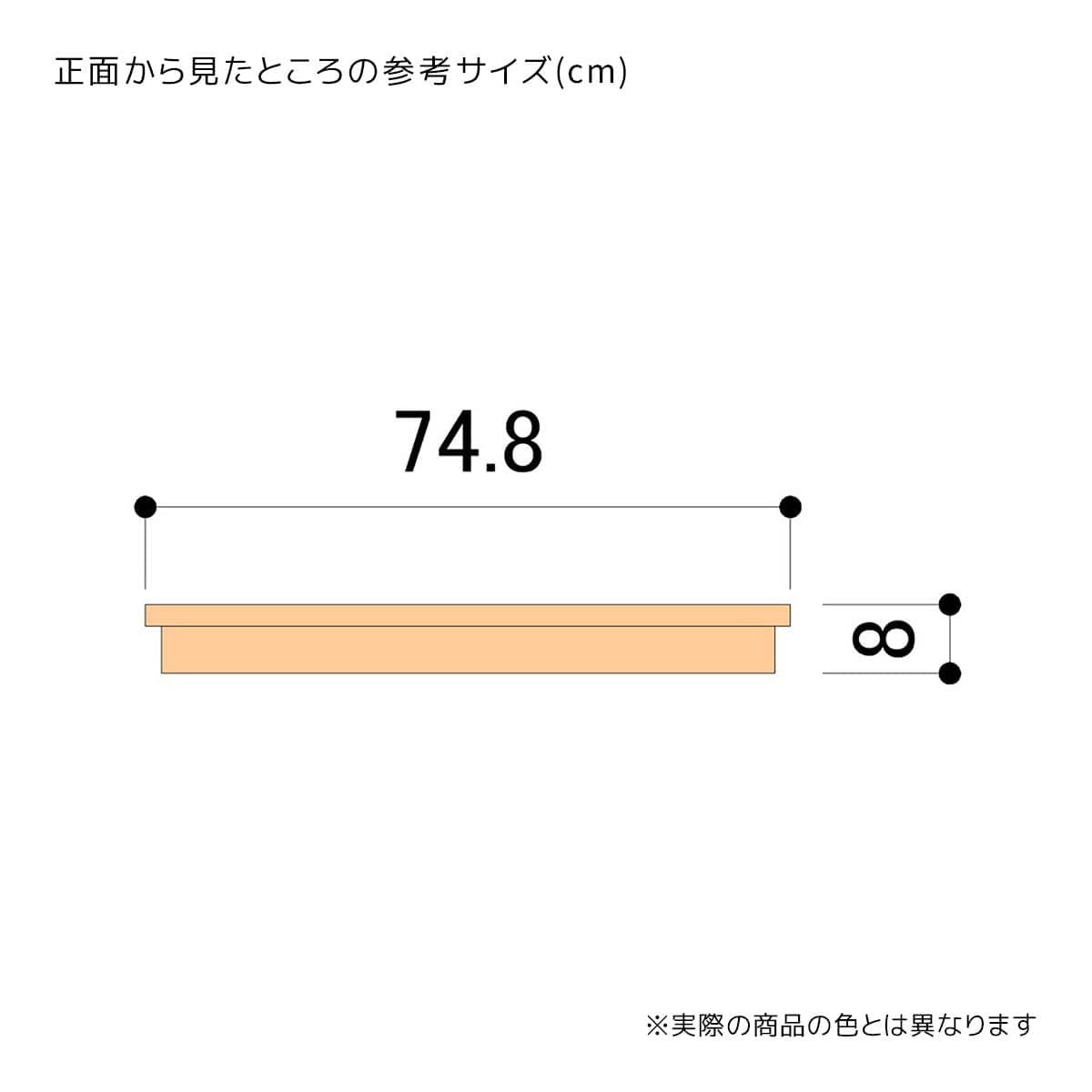 木製台輪ステージ 幅75cm 奥行40cm用〔ストエキオリジナル〕 エクリュ