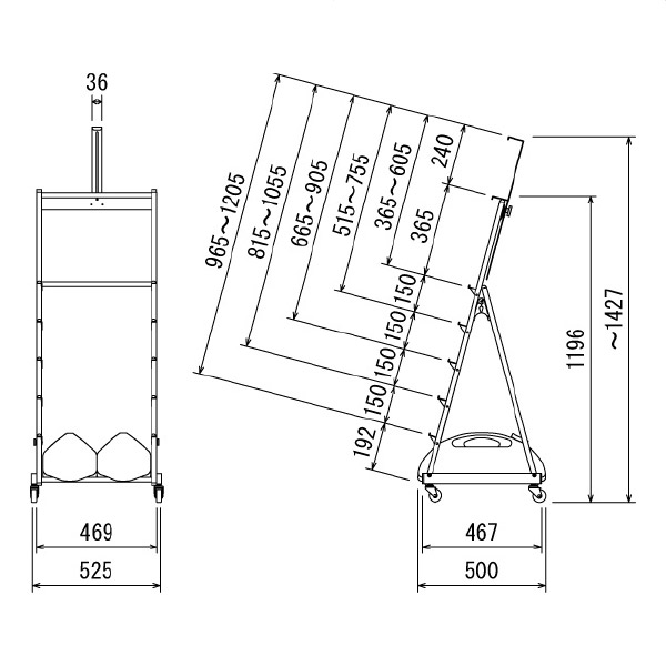 屋外用パネルスタンド:2156・2157 2156C