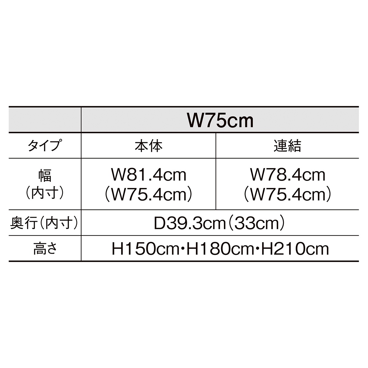 KZ片面ボードタイプ W90cm 連結（本体は別売です） ホワイト H270cm - 4
