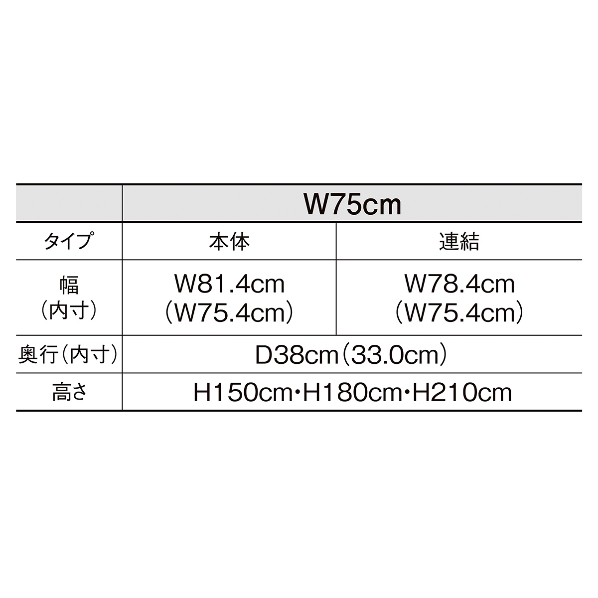 TR W75cm 本体 ブラック H150cm 【通販】ストア・エキスプレス