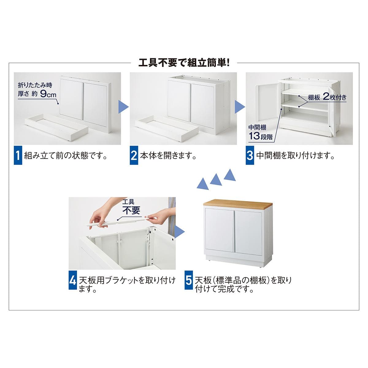 本体 幅75×奥行35cmファブルストレージBOX ハイタイプ〔ストエキオリジナル〕 ホワイト