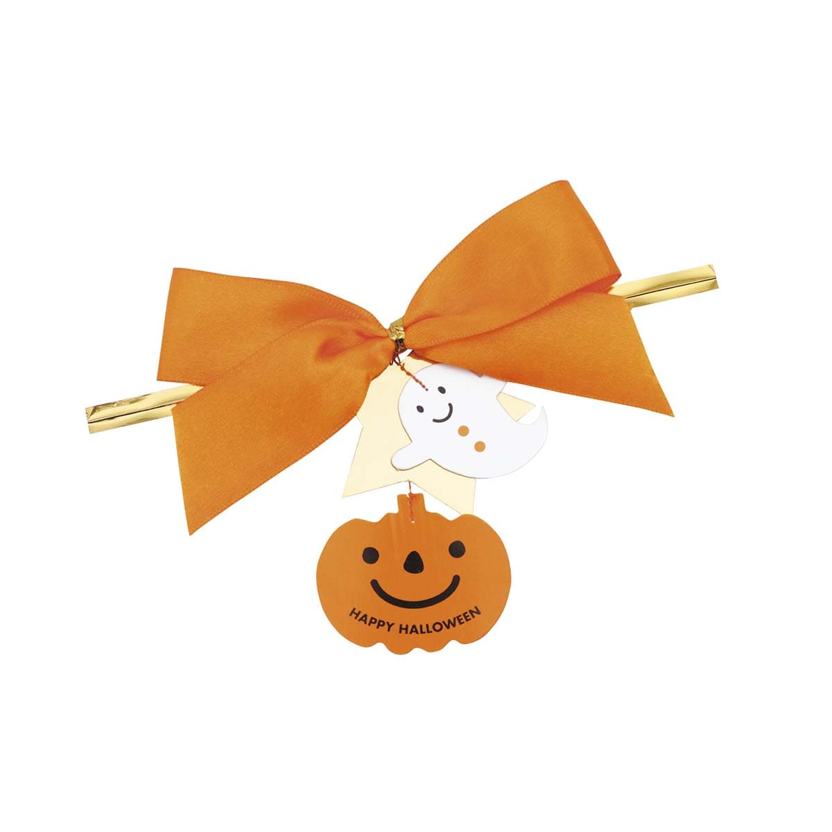 ハロウィンワイヤータイ 10個 個 30個 50個 ラッピング用品 リボン オレンジ ブラック パープル 通販 ストア エキスプレス