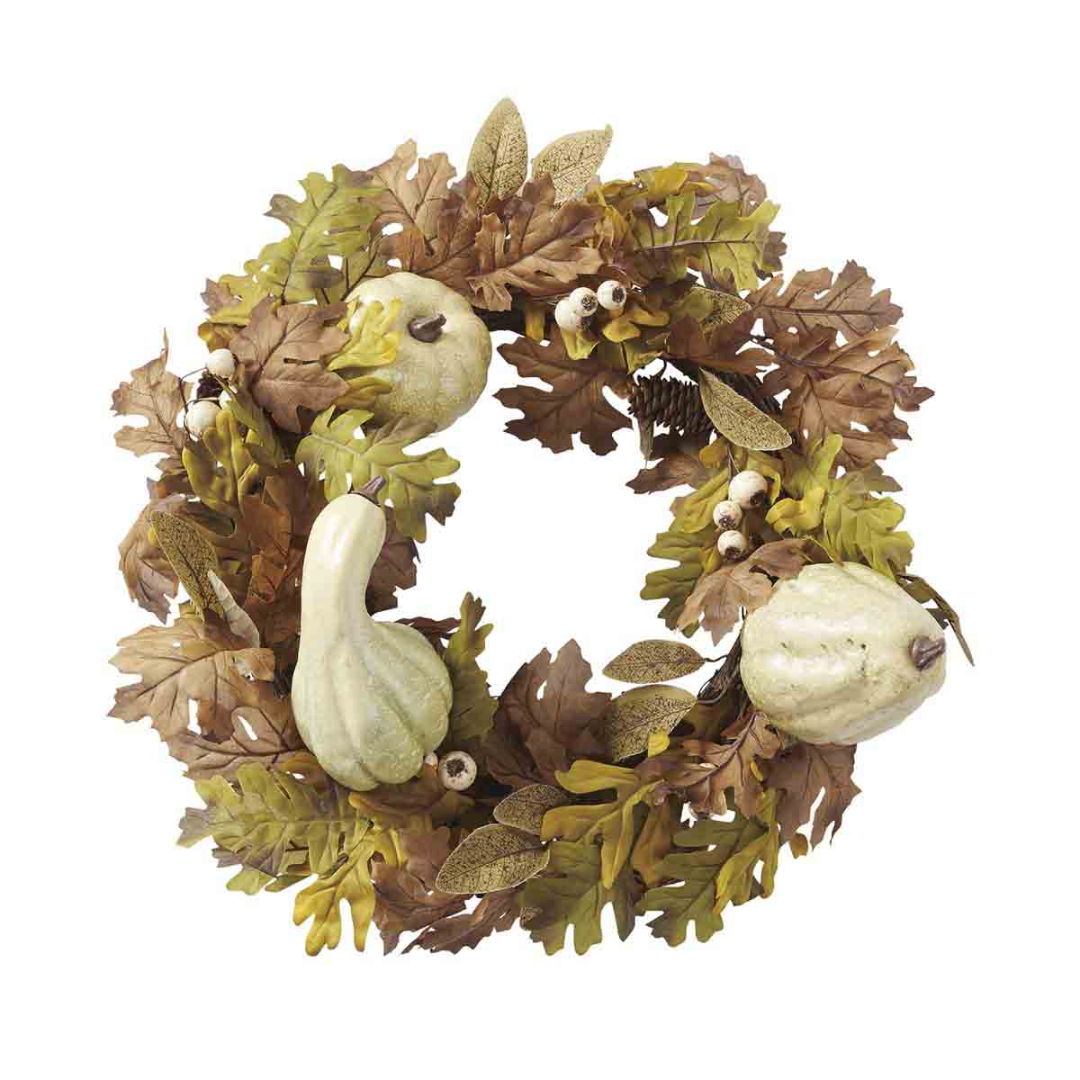 パンプキンナチュラルオータムリース 秋装飾 ディスプレイ 造花 吊り装飾 ハンギング 通販 ストア エキスプレス