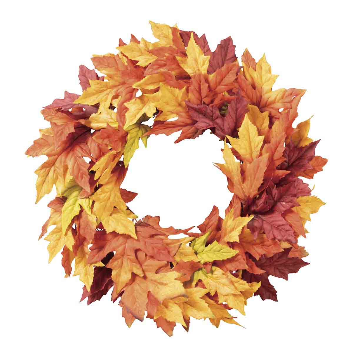 メイプルリース ストエキオリジナル 秋装飾 ディスプレイ 造花 吊り装飾 ハンギング 通販 ストア エキスプレス