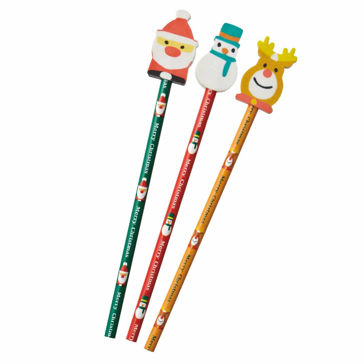 クリスマス消しゴム付き鉛筆300本 イベントグッズ ノベルティ 通販 ストア エキスプレス