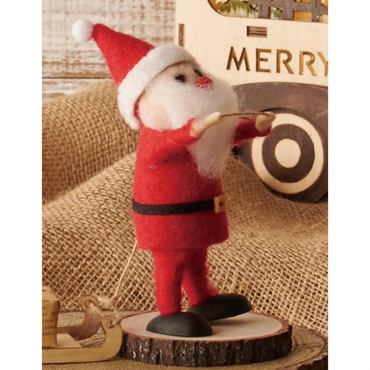 フェルトサンタクロースドール クリスマス ディスプレイ 人形 装飾 通販 ストア エキスプレス