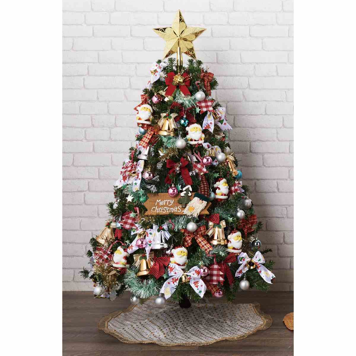 120cm ツリーセット クリスマスツリー ディスプレイ 飾り オーナメント ツリースカート付 通販 ストア エキスプレス