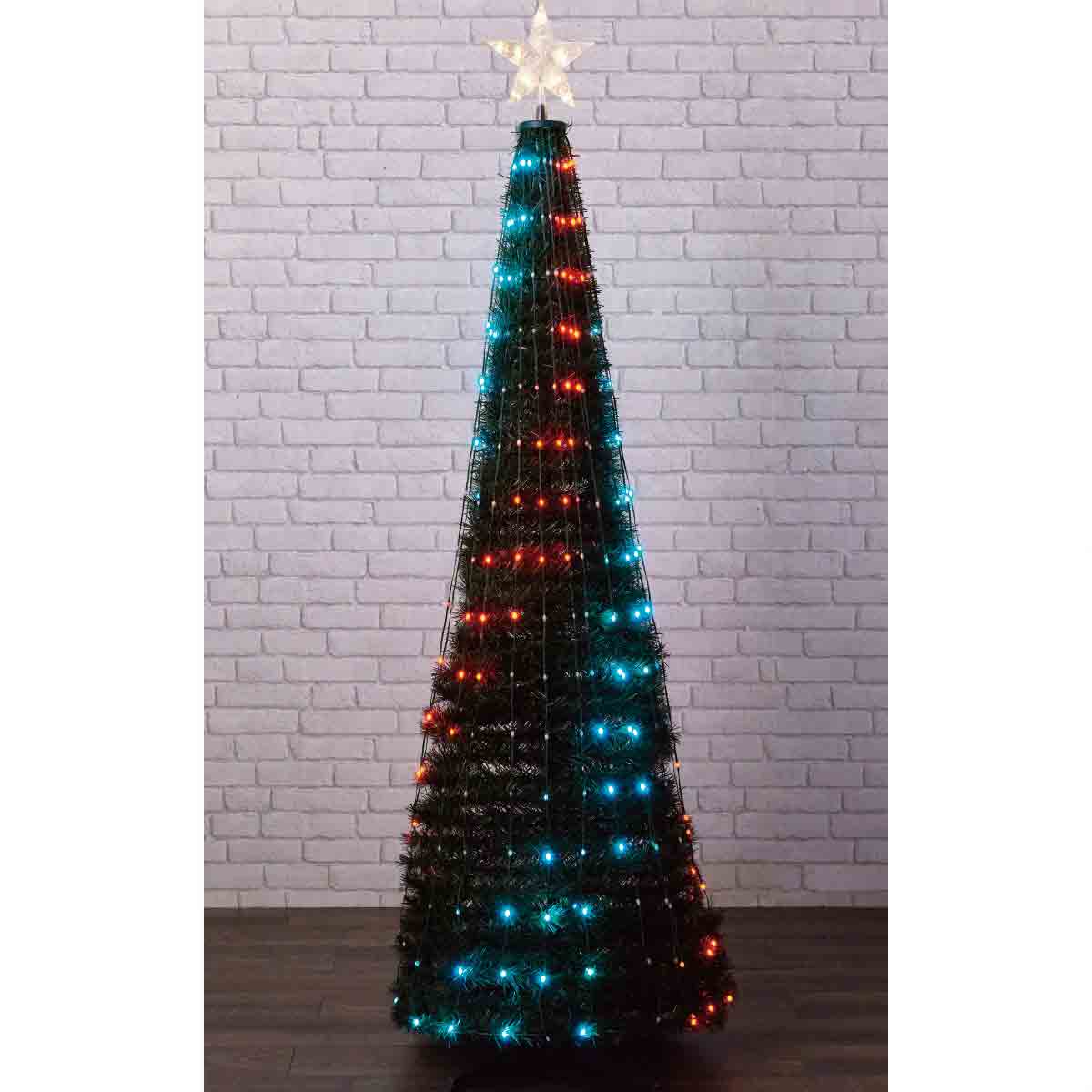 Ledタワーツリー リモコン付き クリスマスツリー 簡単組立 ディスプレイ