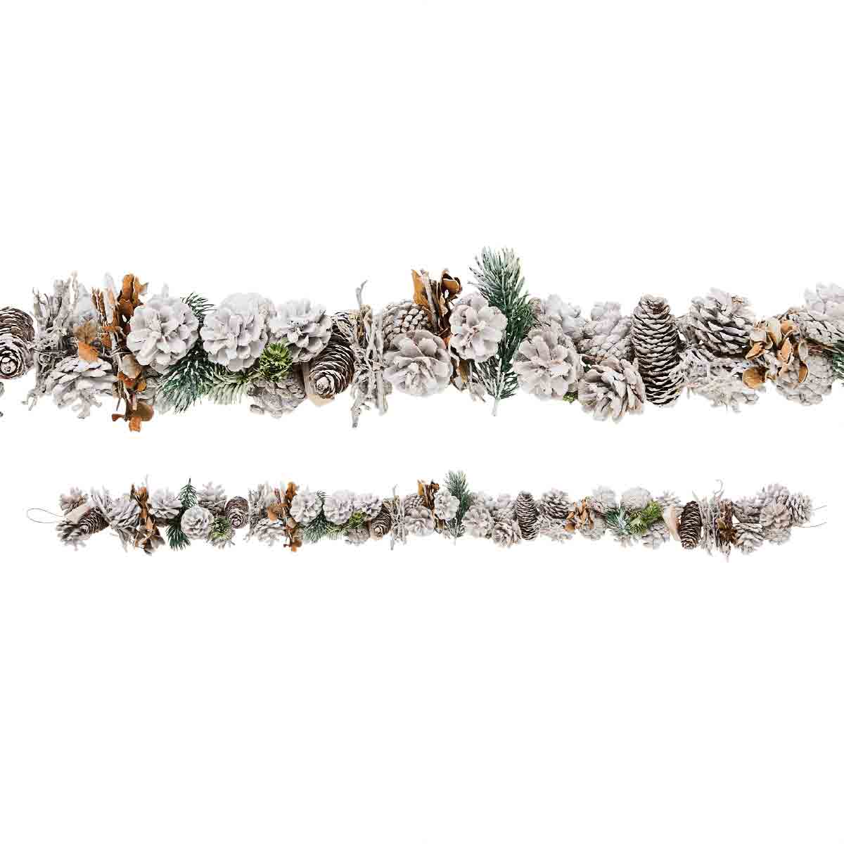 ナチュラルクリスマスガーランド ホワイト1cm
