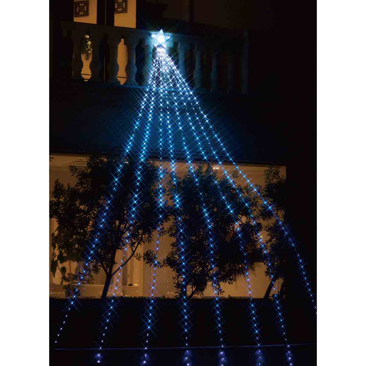 Ledナイアガラライト ブルーグラデーション 屋外使用可 コントロール可 クリスマスイルミネーション 通販 ストア エキスプレス