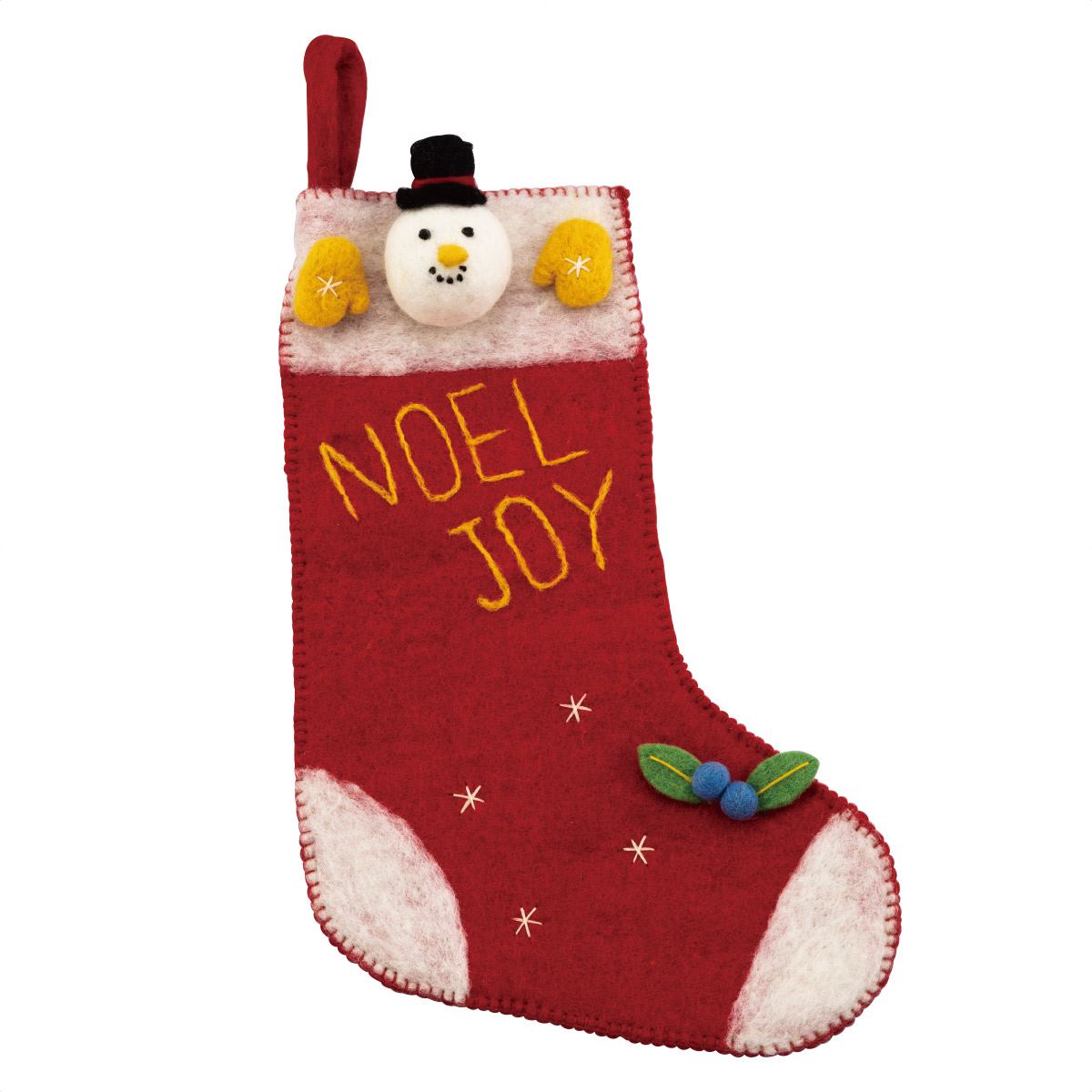 壁掛けフェルトソックスハンガー クリスマス ディスプレイ ネパール製 装飾 通販 ストア エキスプレス