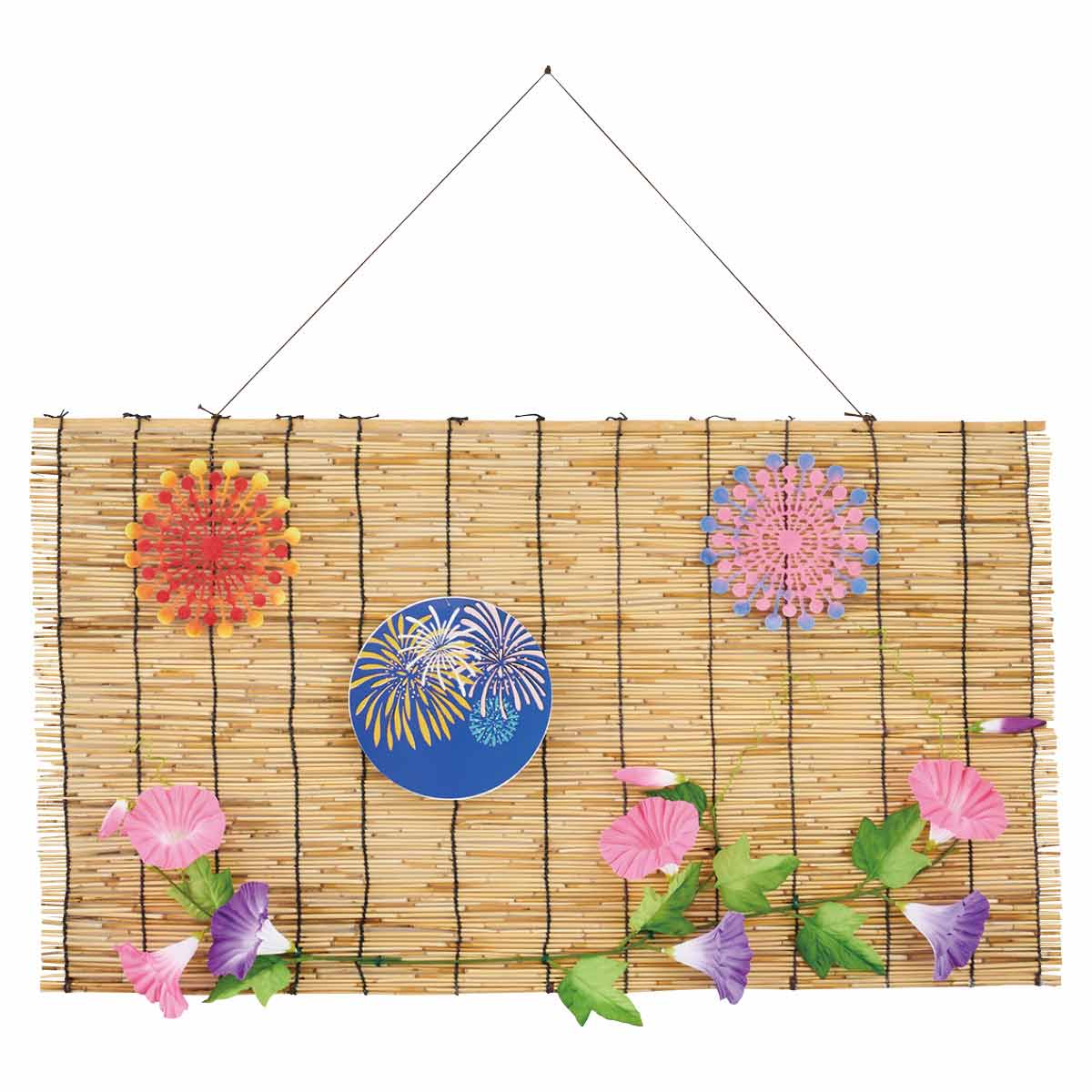 打上花火朝顔すだれ W H50cm