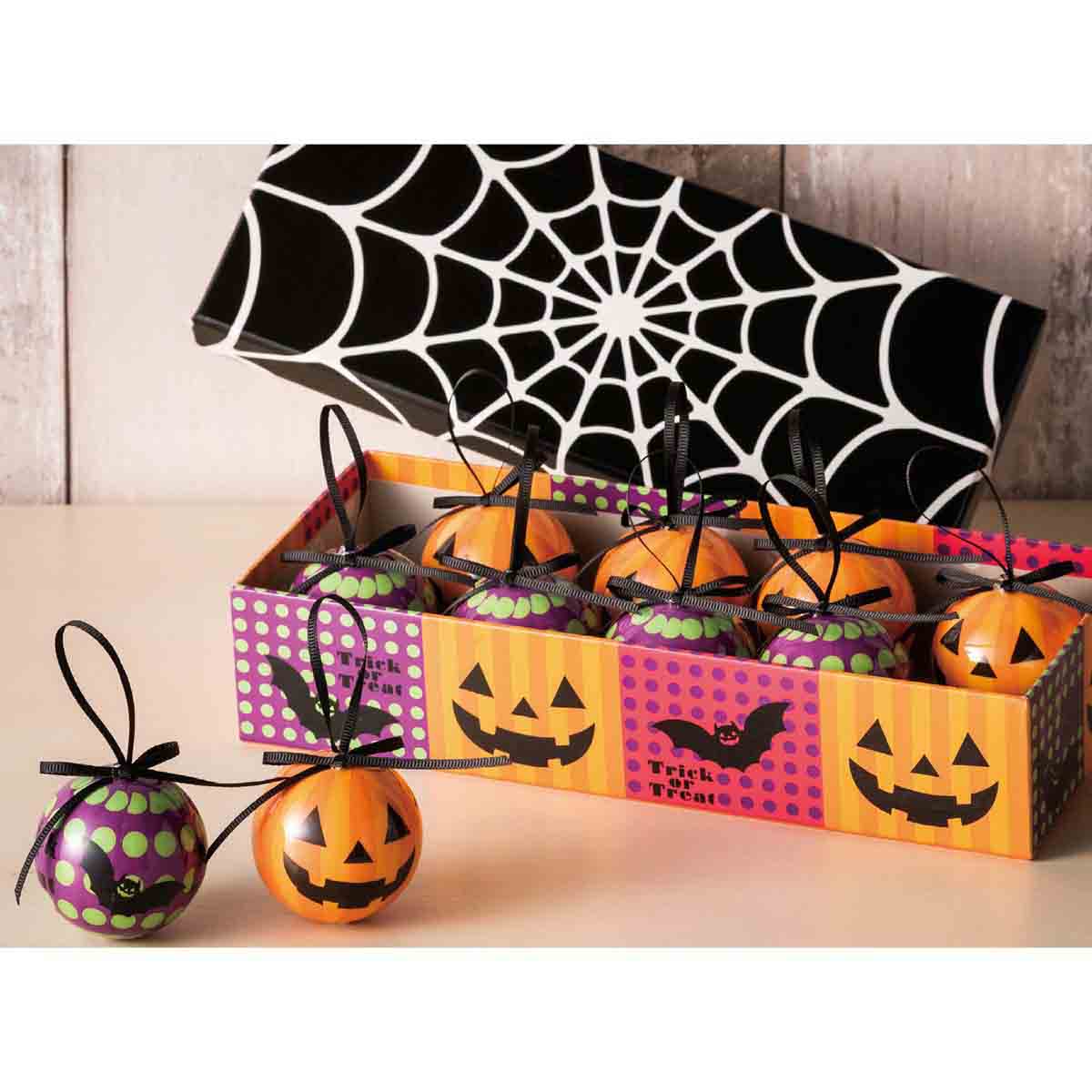 10個】ハロウィンプリントオーナメントボール 【通販】ストア・エキスプレス