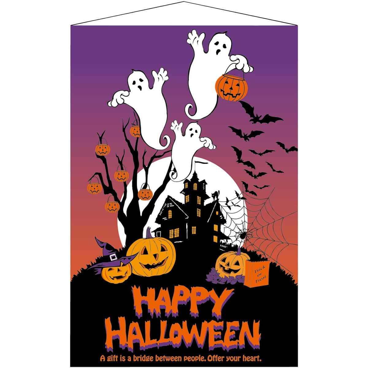 アメリカンハロウィン ビッグタペストリー1 180cm 防炎加工