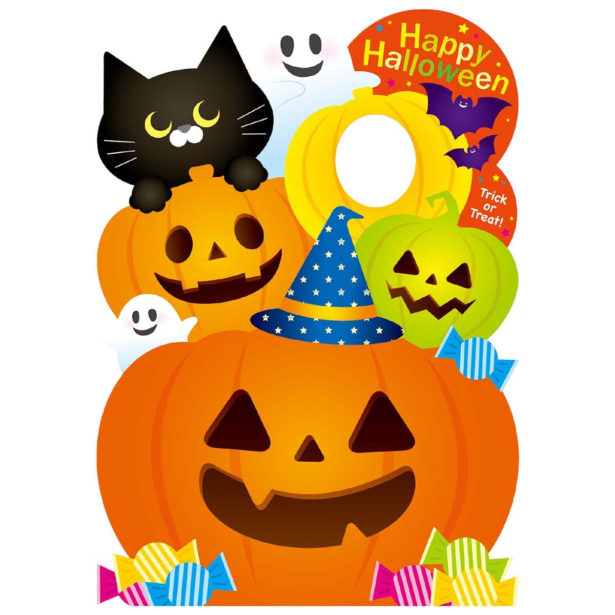 ハロウィン顔出しフォトスポットパネル 1人用 ハロウィン顔出しフォトスポットパネル 1人用