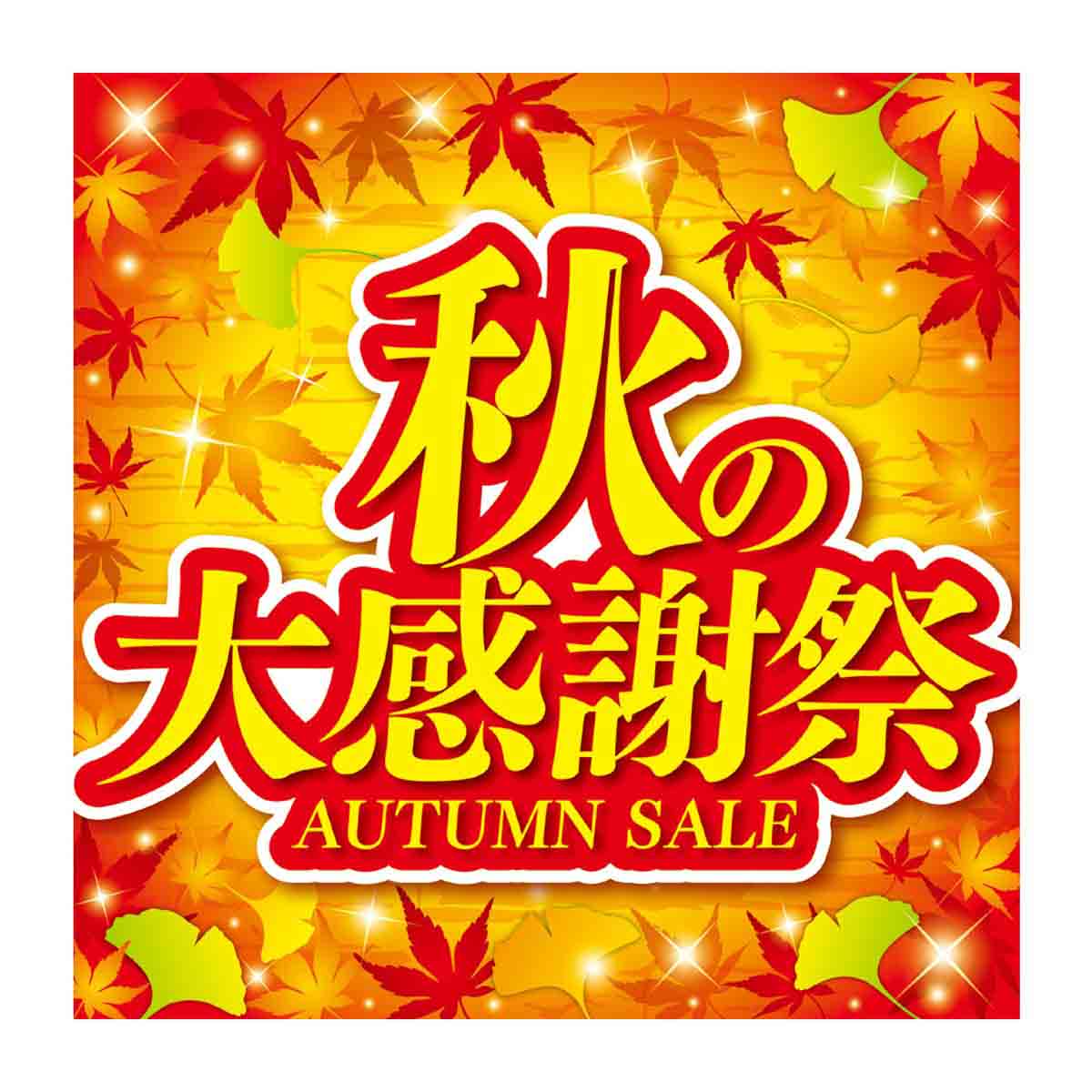 10枚 秋の大感謝祭 テーマポスター 両面 38x38cm 通販 ストア エキスプレス