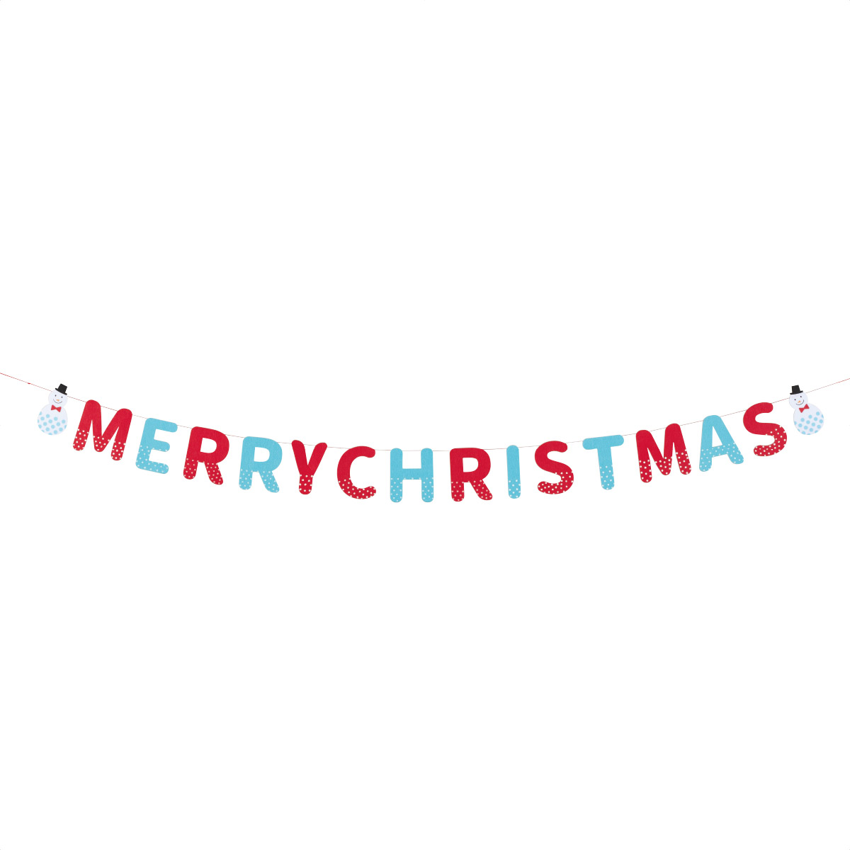 167cmフェルトクリスマスガーランド ブルーMerryChristmas |クリスマス飾り通販 ストエキ