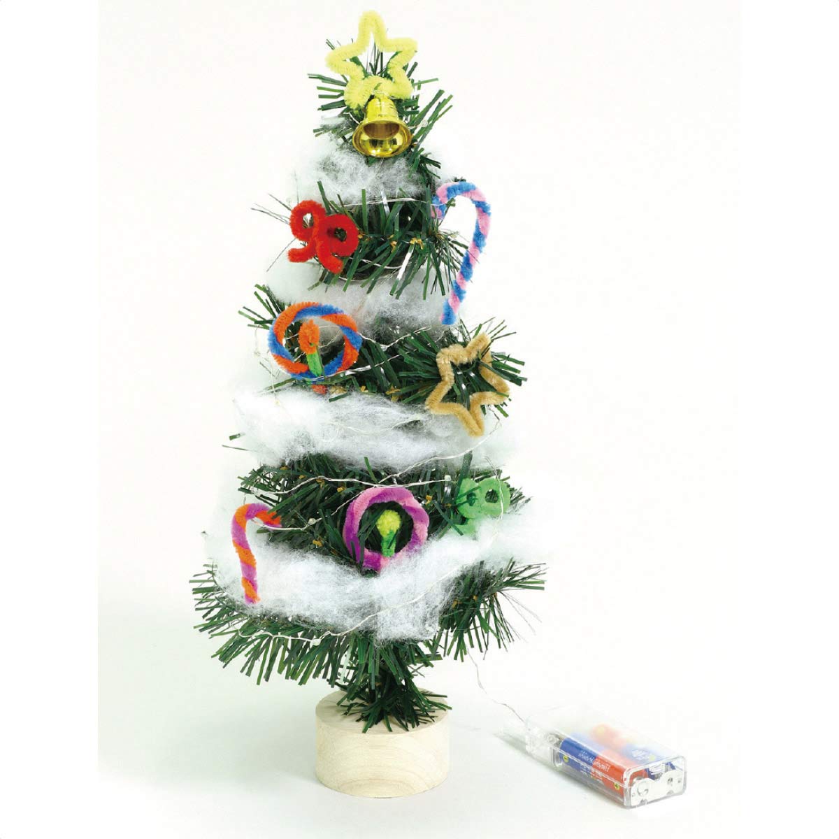 50個 クリスマスツリー イルミネーション付き 工作キット クリスマス飾り通販 ストエキ