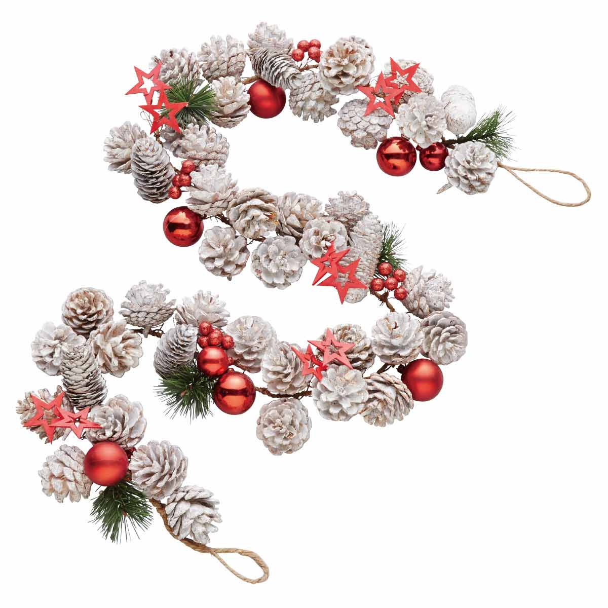 ナチュラルクリスマスガーランド オーナメントボール おしゃれ クリスマス飾り通販 ストエキ