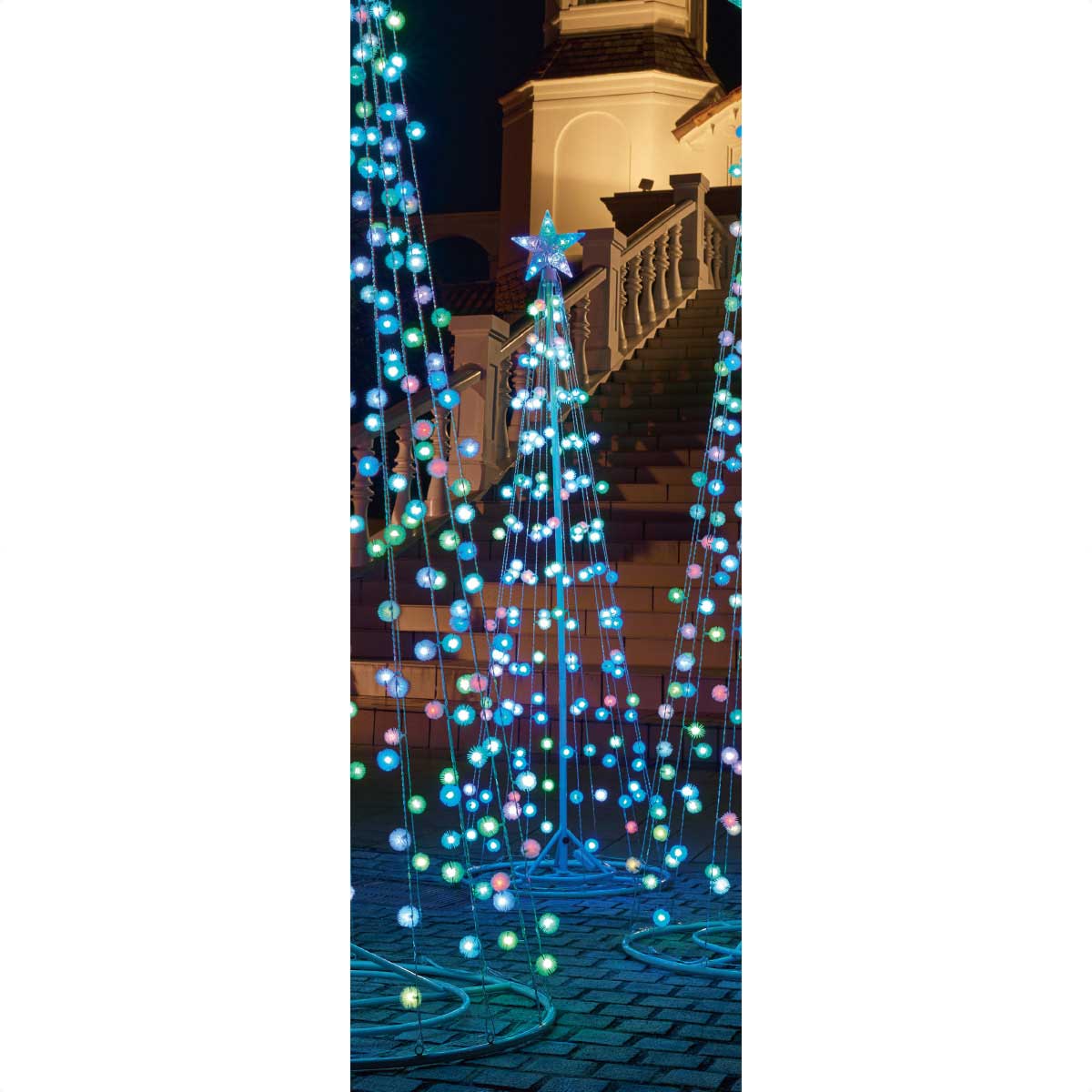 Ledタワーツリーライト ケサランパサラン レインボー 屋外使用可 コントロール不可 イルミネーションライト H180cm 正月飾り通販 ストエキ Ledタワーツリーライト ケサランパサラン レインボー 屋外使用可 コントロール不可 イルミネーションライト H180cm 正月飾り通販 ストエキ