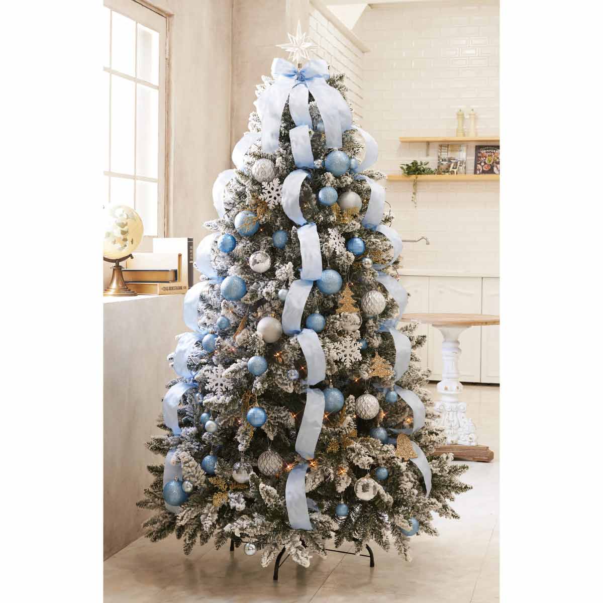クリスマスツリーセットスノー ウィンターブルー ストエキオリジナル H150cm クリスマス飾り通販 ストエキ クリスマスツリーセットスノー ウィンターブルー ストエキオリジナル H150cm クリスマス飾り通販 ストエキ