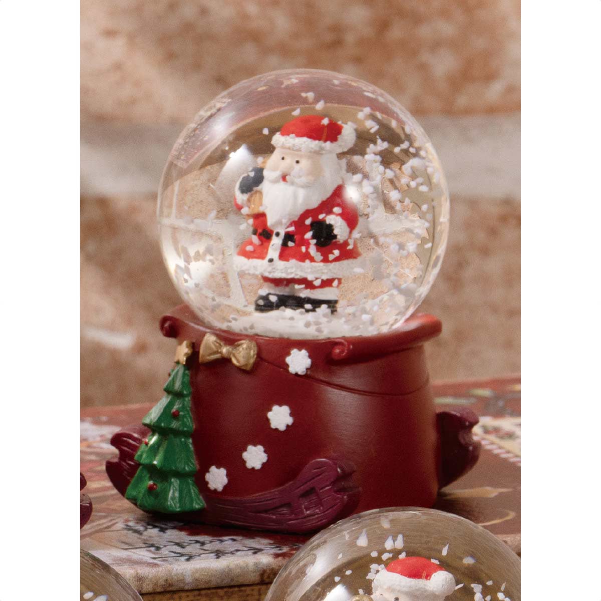 スノードーム クリスマス飾り ソリサンタ クリスマス飾り通販 ストエキ