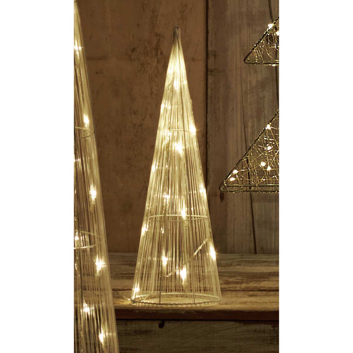 LEDワイヤーコーン クリスマスツリー 小 |クリスマス飾り通販 ストエキ