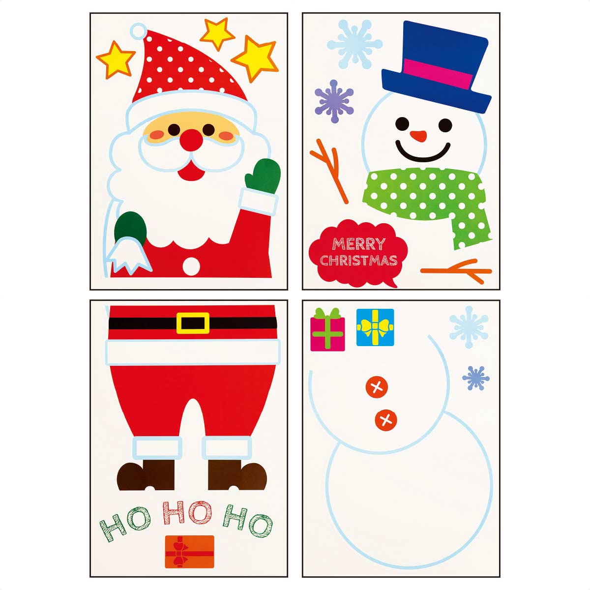 クリスマス ステンドグラス Snowman スノーマン グラスマスターズ社