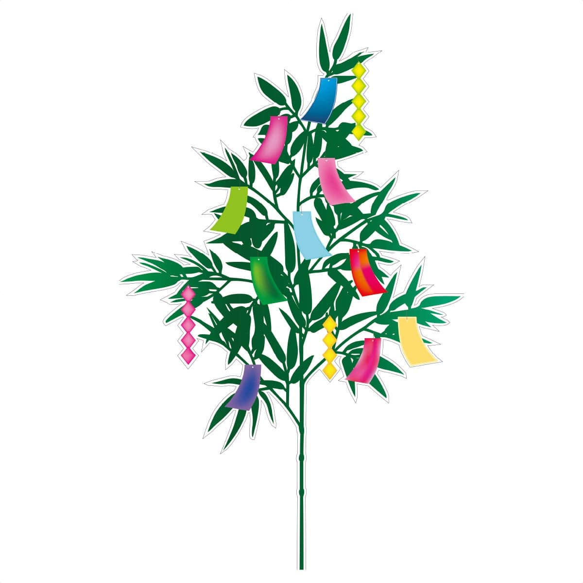 ウィンドウシール 七夕