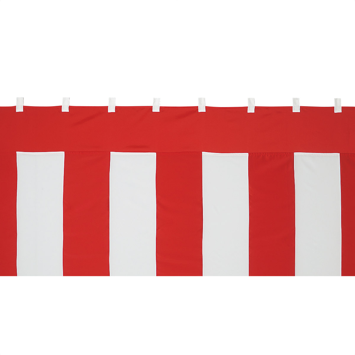 綿地紅白幕（180cm×7.2m）紐付：式典・イベント・卒業式・入学式で、使用される紅白幕 - 1
