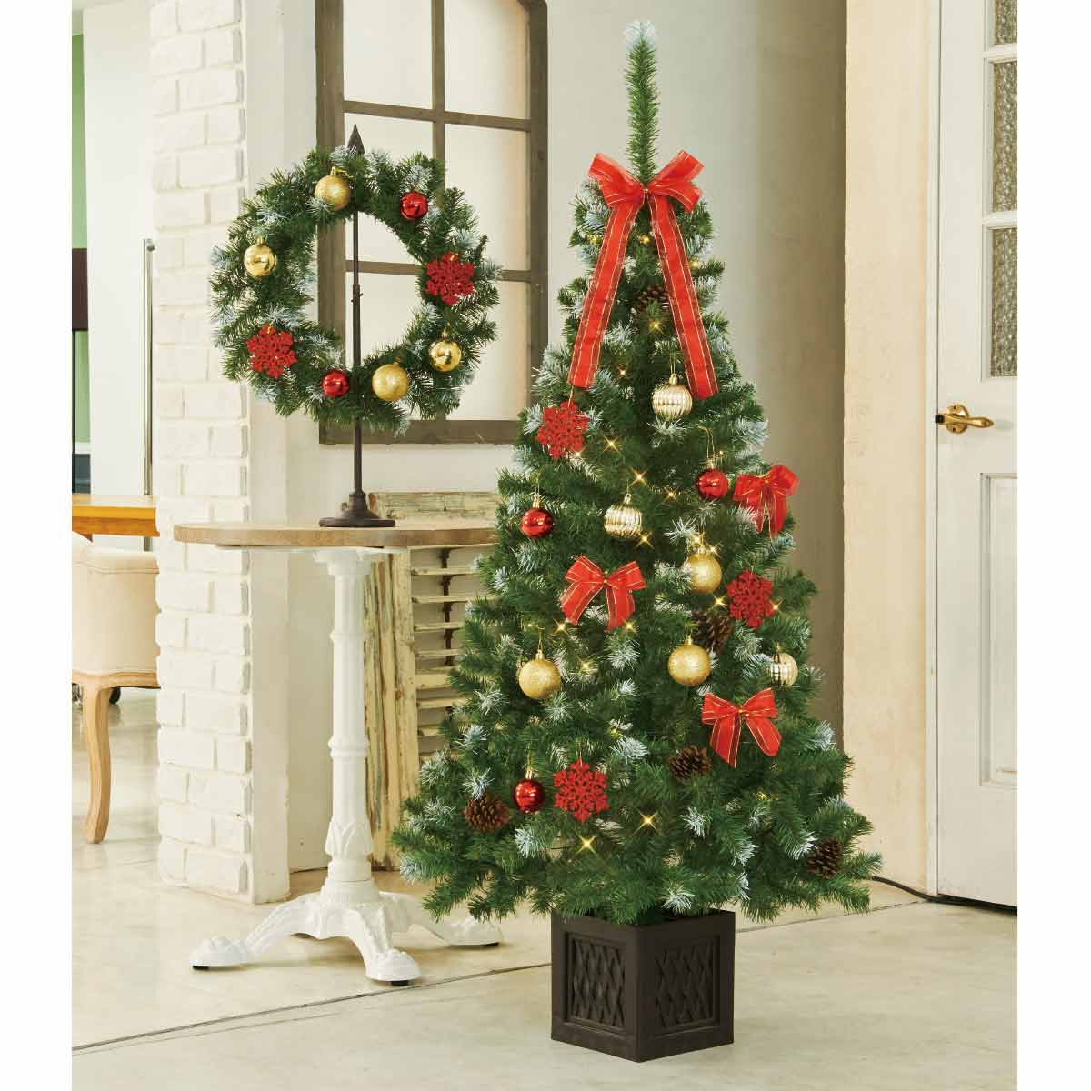 コーディネートクリスマスツリーセット150cm 2WAYクリスマスガーランド
