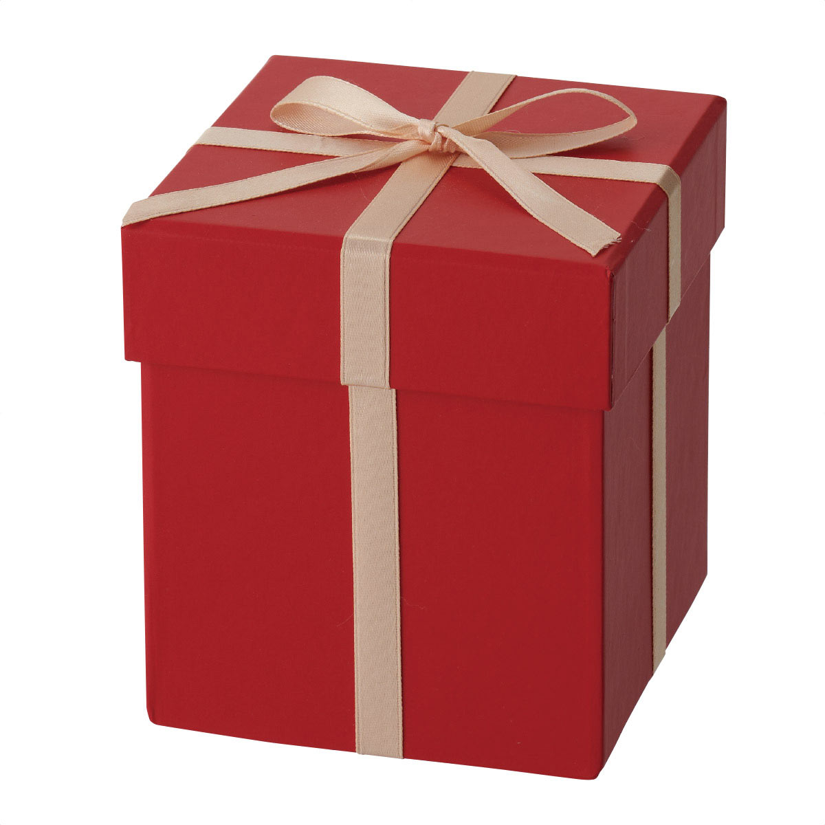 プレゼントボックス ミニ 装飾用【クリスマス飾り】 スクエア レッド